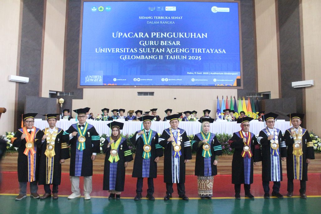 Lima Guru Besar Dikukuhkan dalam Pengukuhan Gelombang 2 di Untirta